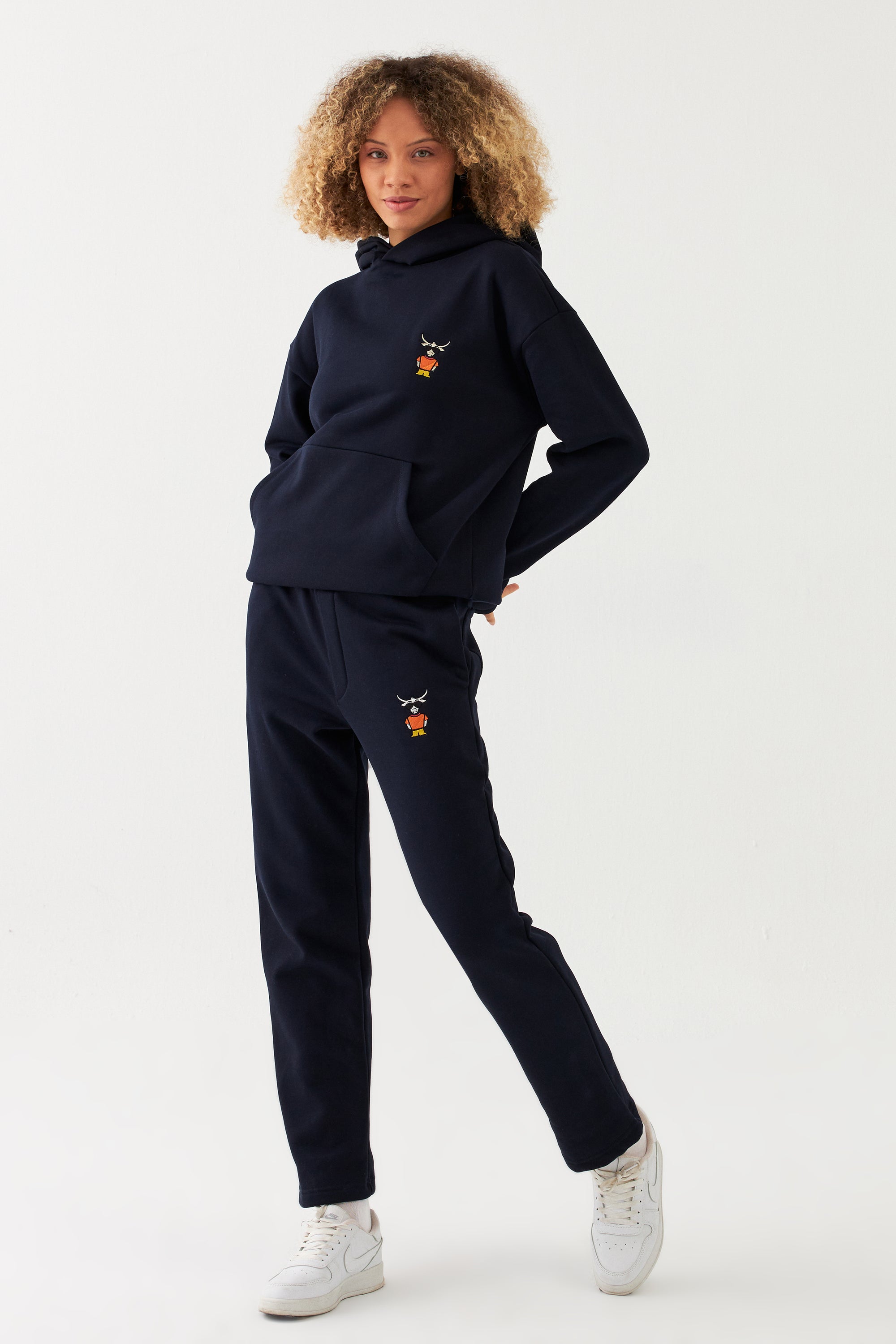 The Bull Pantalon de jogging pour femme 420 g/m² Bleu marine